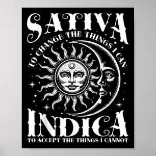 Poster Sativa Pour Changer Les Choses Que Je Peux Signale