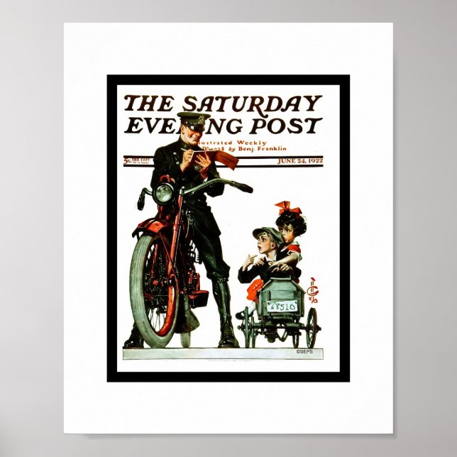 Poster Saturday Evening Post Art (Devant)