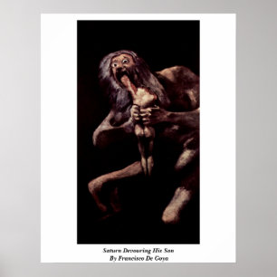 Poster Saturn dévorant son fils par Francisco De Goya