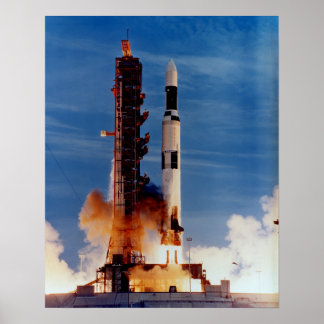 Poster Saturn V Lancement De La Station Spatiale Skylab