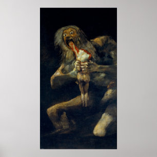 Poster Saturne de Goya dévorant son fils