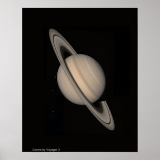 Poster Saturne par Voyager 2