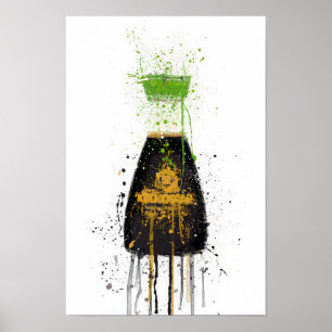 Poster Sauce Soja Réduite en Sel