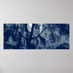 Poster Saule en bleu