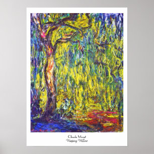 Poster Saule pleurant Claude Monet