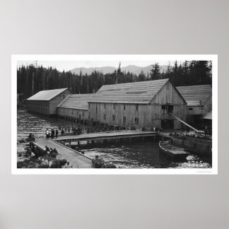 Poster Saumon Cannery Ketchikan, Alaska 1918