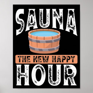 Poster Sauna le nouvel happy hour