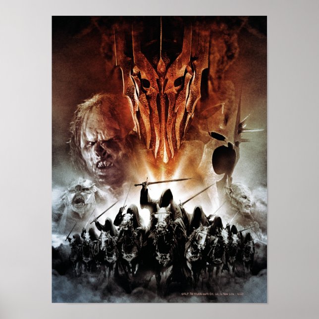 Poster Sauron, Orcs, Witchings et Ring Wraiths (Devant)