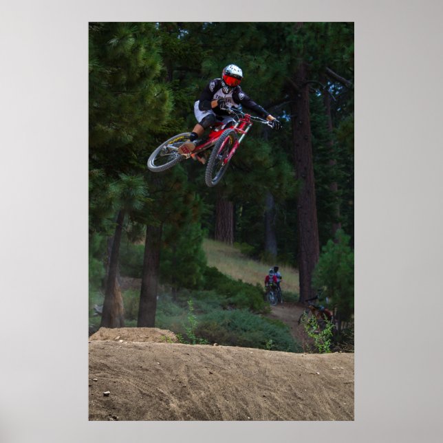 Poster saut en VTT descendant (Devant)