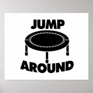 Poster Sauter autour de Trampoline