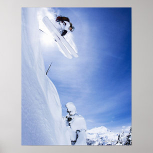 Poster Sauter de skieur