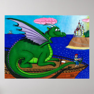 Poster Sauter le dragon magique