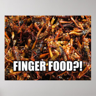 Poster Sauterelle frite (Takkataen Thot) Cuisine asiatiqu