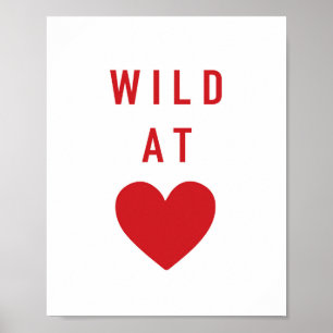 Poster Sauvage au coeur