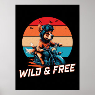 Poster sauvage et libre