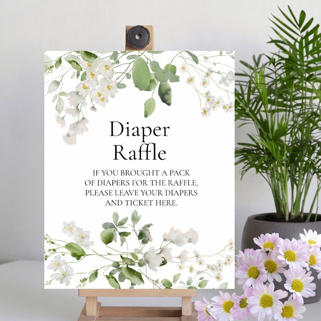 Poster Sauvage fleur de marguerite Bébé Déchets Signe (Créateur téléchargé)