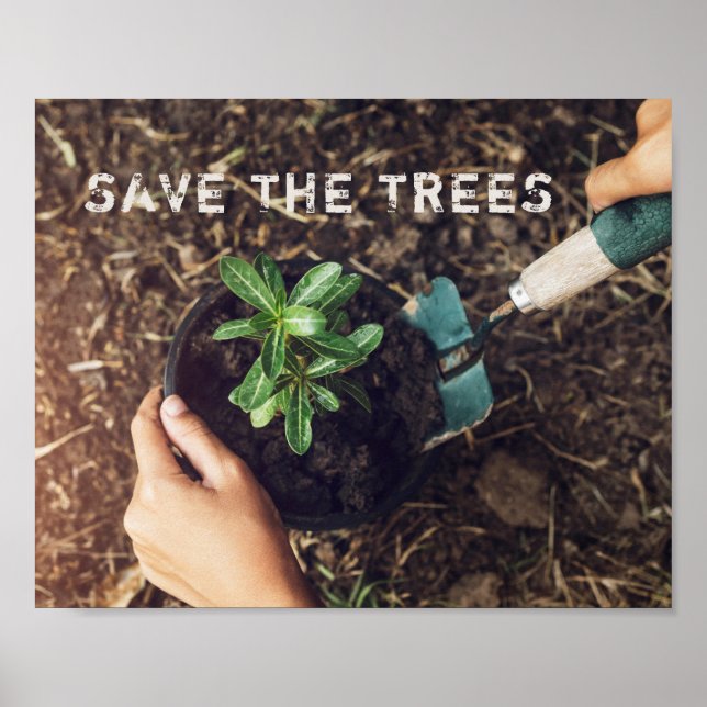 Poster Sauvegarder La Planture Arbre De l'environnement (Devant)