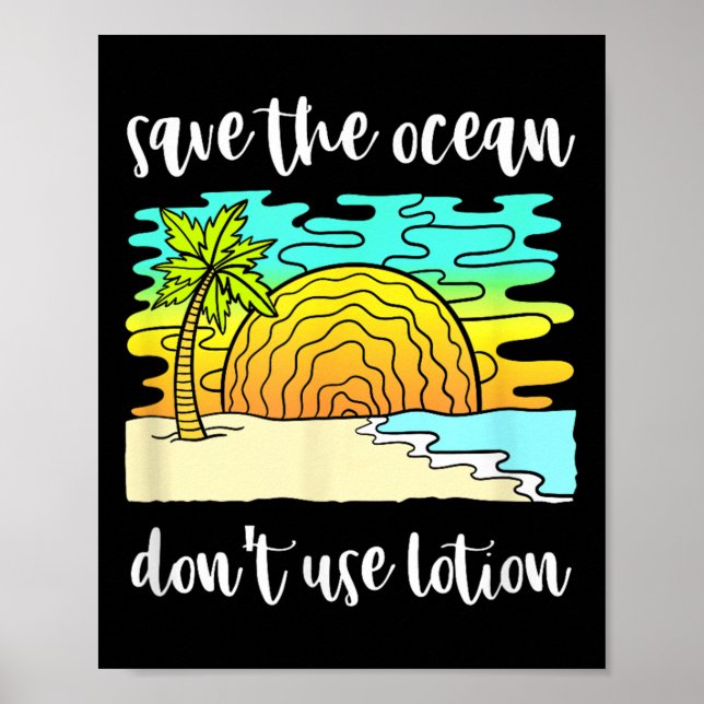 Poster Sauvegarder La Protection De l'environnement Océan (Devant)
