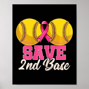 Poster Sauver Deuxième 2e Sein Survivante du Cancer du Se