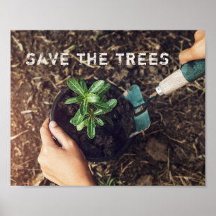 Poster Sauver Les Arbres Plantation D'arbres Environnemen