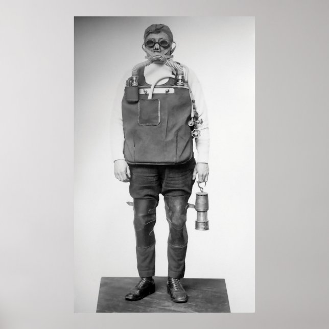 Poster SAUVETAGE MINE c. 1912 (Devant)