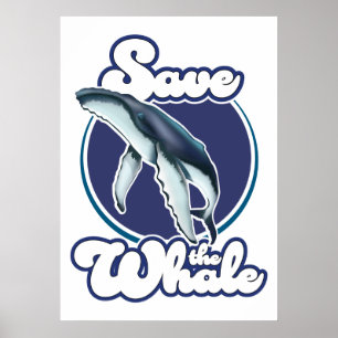 Poster Sauvez la baleine