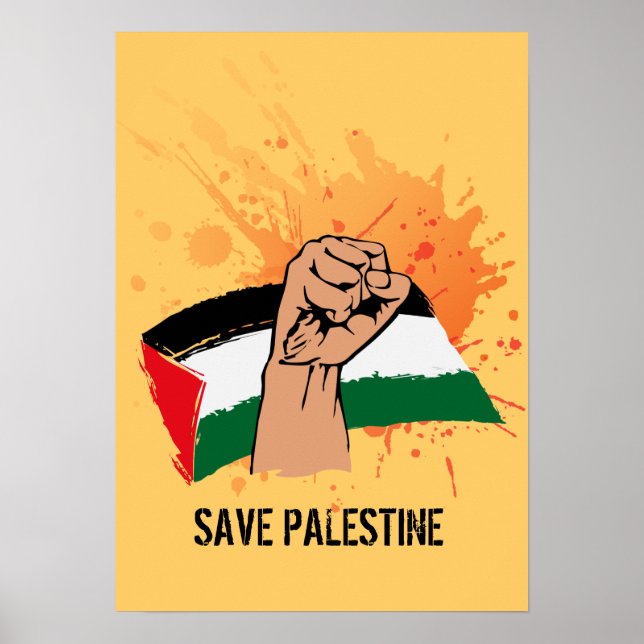 Poster Sauvez la Palestine (Devant)