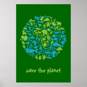 Poster Sauvez la planète