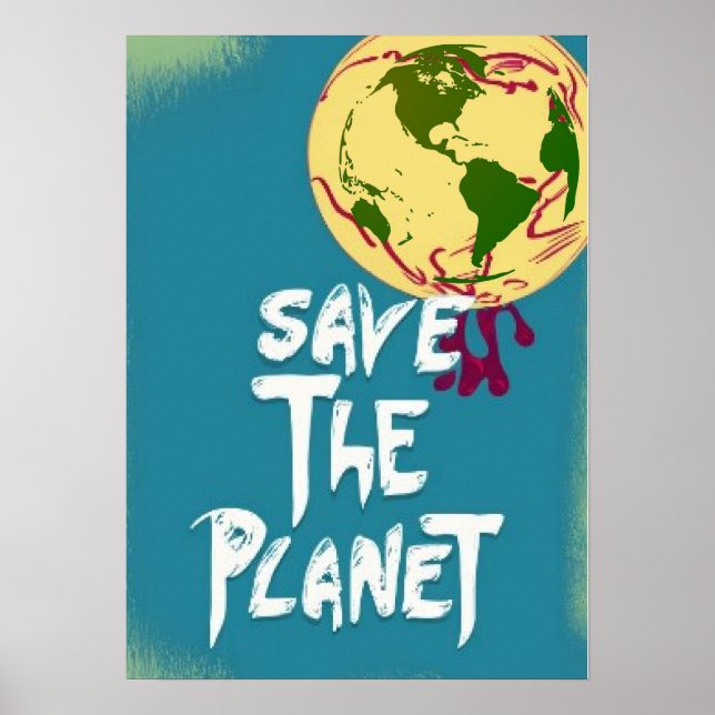 Poster Sauvez L'Art numérique Planète (Devant)