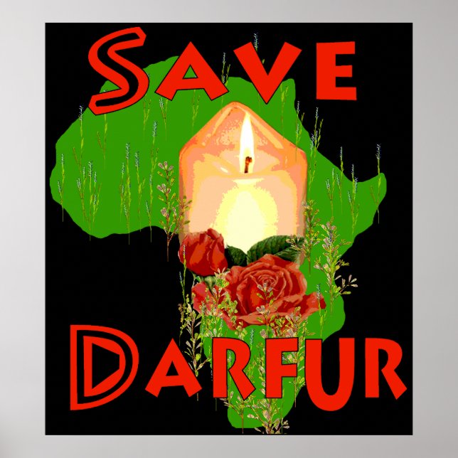 Poster Sauvez le Darfour (Devant)