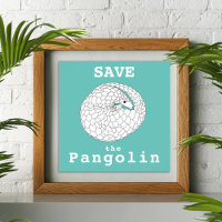 Sauvez le Pangolin en danger Anima Wildlife Art