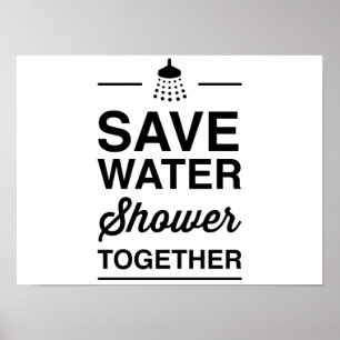 Poster Sauvez l'eau