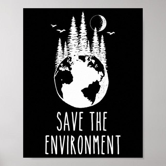 Poster Sauvez l'environnement Jour des terres Nature Faun (Devant)