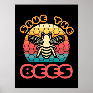 Poster Sauvez les abeilles
