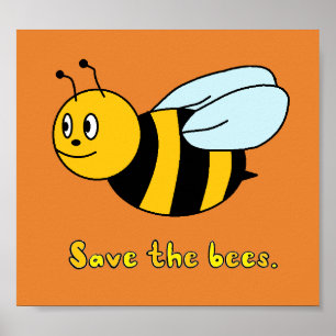 Poster 'Sauvez les abeilles
