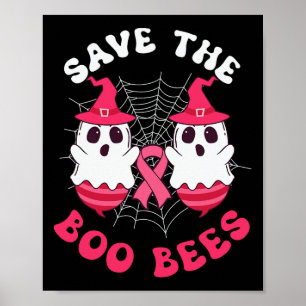 Poster Sauvez Les Abeilles Boo Drôle Halloween Cancer du 