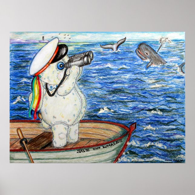 Poster Sauvez les baleines (Devant)