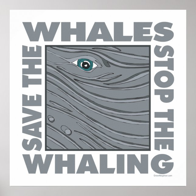 Poster Sauvez les baleines (Devant)