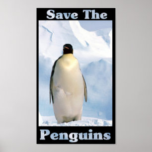 Poster Sauvez les pingouins