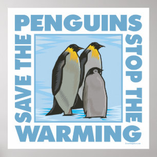 Poster Sauvez les pingouins