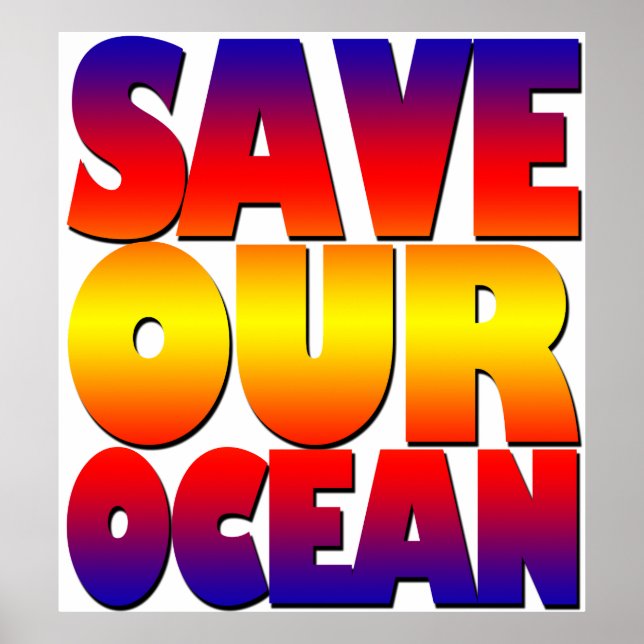 Poster Sauvez notre océan (Devant)