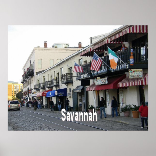 Poster Savannah Georgia (Devant)