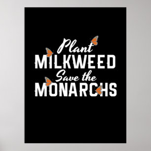 Poster Save The Monarchs Butterfly