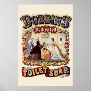 Poster Savon de Toilette Médicamenté Dobbins 1869 de Styl