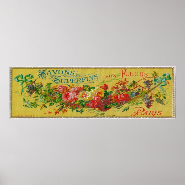 Poster Savon Superfines Savon LabelParis, France (Devant)