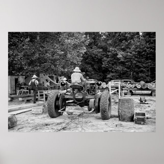 Poster Sawmill Workhorse, 1936 (Devant)