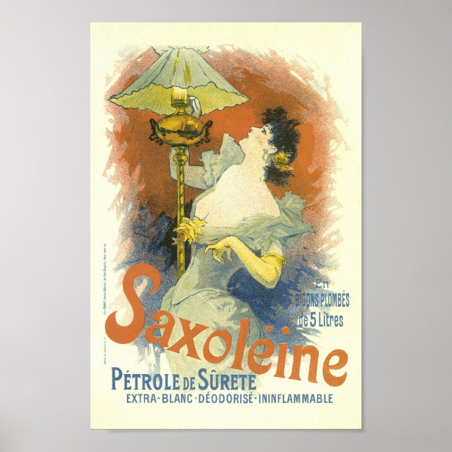 Poster Saxoleine Publicité Vintage (Devant)
