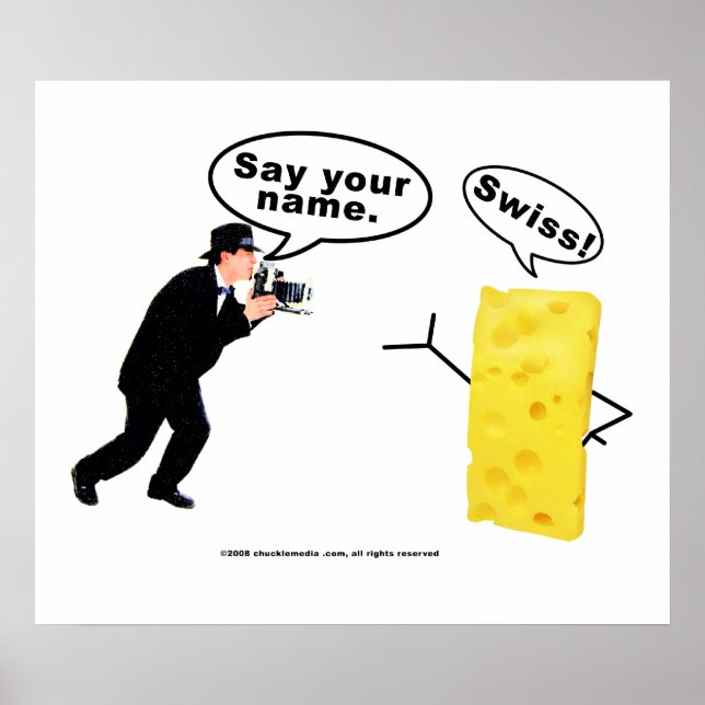 POSTER SAY CHEESE (Devant)