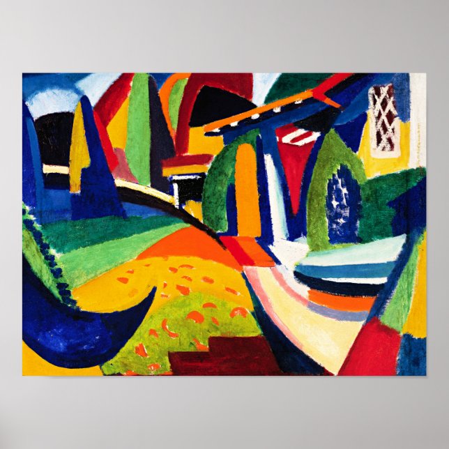 Poster Sayen - Scheherazade, peinture colorée (Devant)