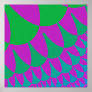 Poster Scales de dragon vert